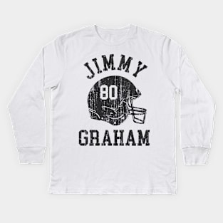Jimmy Graham New Orleans Helmet Font Kids Long Sleeve T-Shirt